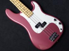 Fender Made In Japan Hybrid II Precision Bass Burgundy Mist Metallic with Matching Head_3