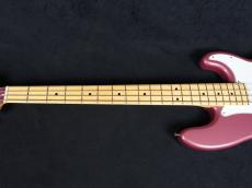 Fender Made In Japan Hybrid II Precision Bass Burgundy Mist Metallic with Matching Head_4