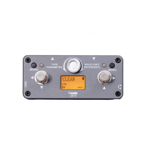 Louis LMF-01 手のひらサイズ マルチエフェクター 幅11cm コンパクト USB充電 ヘッドホン出力