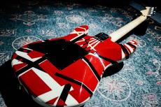 EVH Striped Series Red with Black Stripes_9