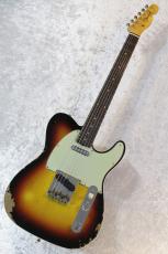Fender Custom Shop 【漆黒指板個体】1960 Telecaster Custom Heavy Relic 3-Color Sunburst #CZ576807【3.36kg】_9