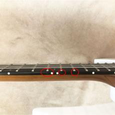 Balaguer Guitars Diablo Standard with Hipshot Hardtail Bridge, Satin Trans White_9