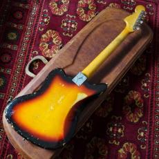 Fender 1962 Jaguar 3-Color Sunburst w/Brown Sunglasses Case_10