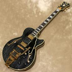 D'Angelico Excel Series Excel SS Shield Tremolo, Black Dog_2
