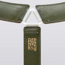 BREATHTAKING サクソフォンストラップ Lithe PremiumII-R Limited 2026 オリーブと銀鼠 (Size:M)_3