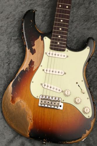 Sugi Kurosawa Limited Stargazer 3S Alder/Vintage Rosewood FB/3Tone Sunburst Heavy Aged【3.46kg】