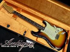 Fender Custom Shop Michael Landau 1968 Stratocaster 2024 Bleached 3Tone Sunburst Heavy Relic Dead Stock 3.42kg "Black Rosewood FB & Hand Wound PU"