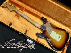 Fender Custom Shop Michael Landau 1968 Stratocaster 2024 Bleached 3Tone Sunburst Heavy Relic Dead Stock 3.42kg "Black Rosewood FB & Hand Wound PU"_3