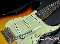 Fender Custom Shop Michael Landau 1968 Stratocaster 2024 Bleached 3Tone Sunburst Heavy Relic Dead Stock 3.42kg "Black Rosewood FB & Hand Wound PU"_7