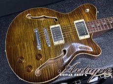 Don Grosh DG-193 Set Neck Semi-Hollow 2019 Tiger Eye Burst /Curved Top Flame Maple 3.33kg EX++ "Listed on Official HP"_4