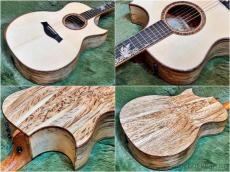 Taylor 【Hand Selected】BTO Custom GA Florentine Cutaway #13142 -Tasmanian Tiger Myrtle- #1209125087_10