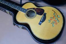 YAMAHA LJ-36KM HANA / 南こうせつ Signature Model・Medium Jumbo Body・Engelmann Spruce Top (A.E.R)・ Indian Rosewood Side and Back・Ebony Fingerboard and Bridge・桜 Inlay “ ざくろの花 “ Painting【With Original Case】2009年製　_3