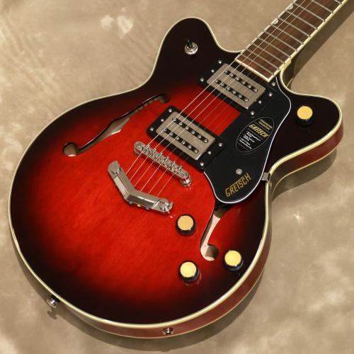 Gretsch G2655 Streamliner Center Block Jr. Double-Cut with V-Stoptail, Claret Burst