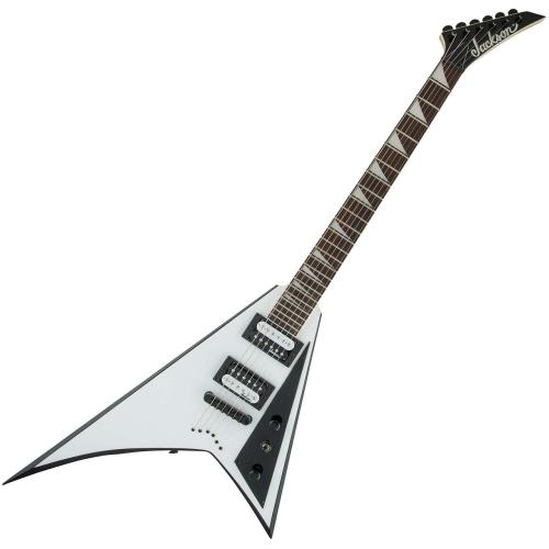 Jackson JS Series Rhoads JS32T White with Black Bevels