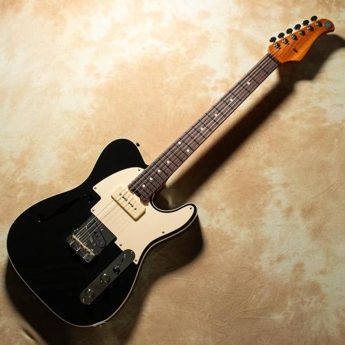 Kz Guitar Works Kz TL Trad Semi-Hollow 22 PS3 New Guinea Rosewood Top Black