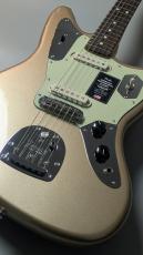 Fender  American Professional Classic Jaguar Faded Firemist Gold_3