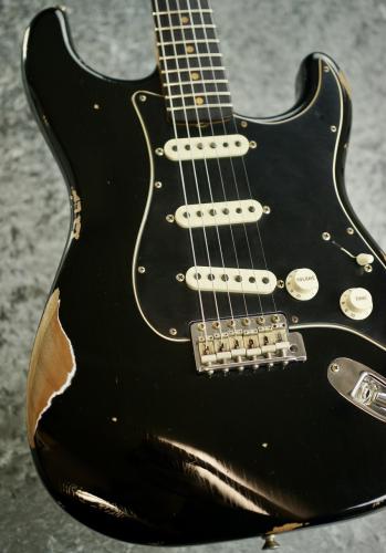 Fender Custom Shop LTD Black Roasted Dual-Mag Stratocaster Relic [3.60kg]【ローストボディ&ネック】