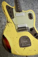 Fender Custom Shop 1962 Jaguar Heavy Relic / Super Aged Grafitti Yellow Over 3Color Sunburst [3.71kg]