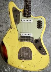 Fender Custom Shop 1962 Jaguar Heavy Relic / Super Aged Grafitti Yellow Over 3Color Sunburst [3.71kg]_2