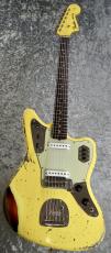 Fender Custom Shop 1962 Jaguar Heavy Relic / Super Aged Grafitti Yellow Over 3Color Sunburst [3.71kg]_3