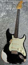 Fender Custom Shop 1960 Stratocaster Super Heavy Relic Aged Black/Olympic White [3.60kg]【オーダーモデル】_3