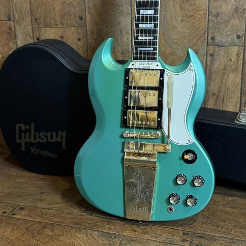 Gibson Les Paul SG Custom Maestro Vibrola Inverness Green 3PU Modified