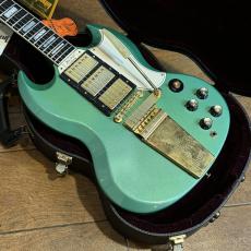 Gibson Les Paul SG Custom Maestro Vibrola Inverness Green 3PU Modified_3