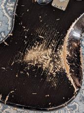 Fender Custom Shop ~Bass Planet Spec~ 1961 Jazz Bass Heavy Relic -Black over ShorelineGold-_10