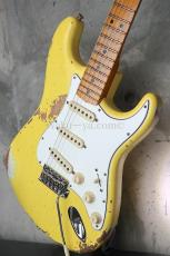 Fender Custom Shop '69 Stratocaster Heavy Relic Reverse Headstock / Aged Canary Yellow_3