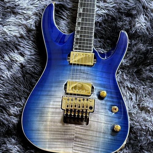 Edwards E-HORIZON-CTM 50TH Black Aqua Burst C -ESP 50th Anniversary Limited Model-