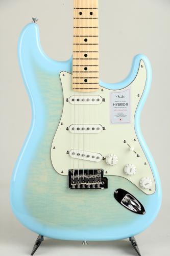 Fender 2024 Collection Made in Japan Hybrid II Stratocaster MN Flame Celeste Blue【S/N JD25008631】
