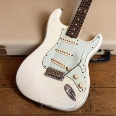 Fender Custom Shop MBS 1960 Stratocaster Relic Olympic White Brazilian Rosewood Fingerboard by Greg Fessler 2006