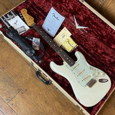 Fender Custom Shop MBS 1960 Stratocaster Relic Olympic White Brazilian Rosewood Fingerboard by Greg Fessler 2006_3