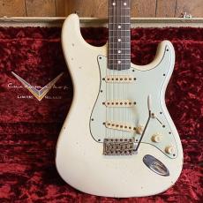 Fender Custom Shop MBS 1960 Stratocaster Relic Olympic White Brazilian Rosewood Fingerboard by Greg Fessler 2006_10