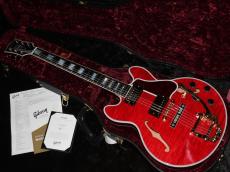 Gibson Custom Shop Demo Mod Collection CS-356 Figured Top Gold Bigsby B-5 with "Custom Made" plate w/ Ebony Fingerboard Gloss "MOD" : Faded Cherry