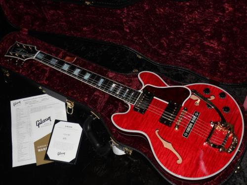 Gibson Custom Shop Demo Mod Collection CS-356 Figured Top Gold Bigsby B-5 with "Custom Made" plate w/ Ebony Fingerboard Gloss "MOD" : Faded Cherry
