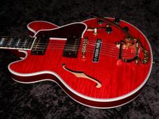 Gibson Custom Shop Demo Mod Collection CS-356 Figured Top Gold Bigsby B-5 with "Custom Made" plate w/ Ebony Fingerboard Gloss "MOD" : Faded Cherry_4