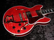Gibson Custom Shop Demo Mod Collection CS-356 Figured Top Gold Bigsby B-5 with "Custom Made" plate w/ Ebony Fingerboard Gloss "MOD" : Faded Cherry_7