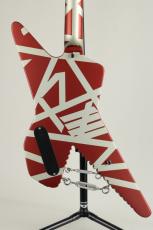 EVH Striped Series Shark Pau Ferro Fingerboard Burgundy with Silver Stripes 2021_3