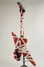 EVH Striped Series Shark Pau Ferro Fingerboard Burgundy with Silver Stripes 2021_4