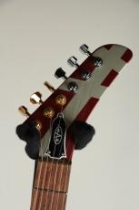 EVH Striped Series Shark Pau Ferro Fingerboard Burgundy with Silver Stripes 2021_7