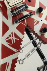 EVH Striped Series Shark Pau Ferro Fingerboard Burgundy with Silver Stripes 2021_10