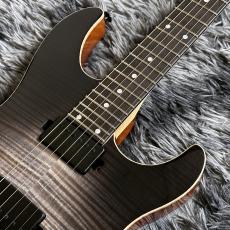 Black Smoker Futura-S HH Stem Wave Black 4A Flame Maple Top,Fiji Mahogany Back【国産ハイエンド】【2025年製】_5