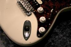 Red House 【漆黒指板】Kurosawa LTD Vintage PU Piccola S /SSH Alder/Rose Olympic White Medium Aged【25.25"】_3