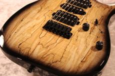 T's DST-Pro24  5A Spalted Maple / Ash 2P/ Beveled Cut  -Natural to Black Burst- #033281 【3.29kg】_3