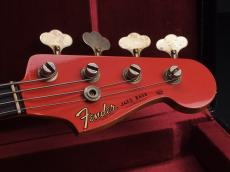 Fender Custom Shop 1963 Jazz Bass Journeyman Relic Aged Fiesta Red / Matching Head_3