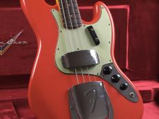 Fender Custom Shop 1963 Jazz Bass Journeyman Relic Aged Fiesta Red / Matching Head_6