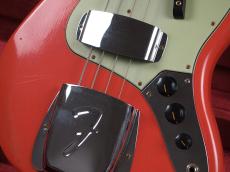 Fender Custom Shop 1963 Jazz Bass Journeyman Relic Aged Fiesta Red / Matching Head_7