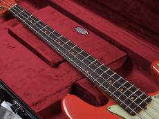 Fender Custom Shop 1963 Jazz Bass Journeyman Relic Aged Fiesta Red / Matching Head_11
