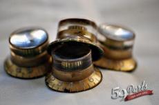 59PARTS Gibson Top Hat Reflector Knobs gold/silver/ノブ/ビンテージパーツ/全国一律送料無料_2